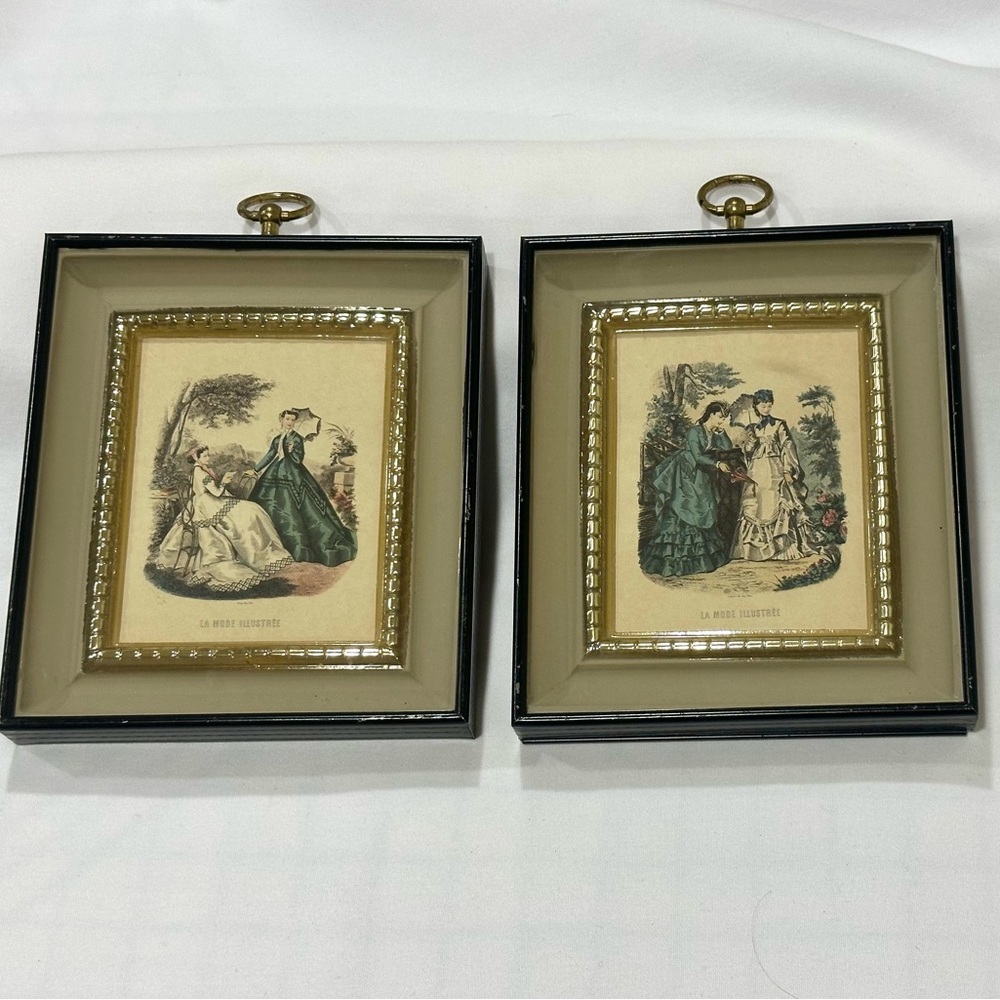 Vintage La Mode Illustrée framed prints